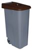 60623246 - Poubelle de tri sélectif 85L marron