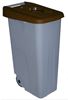 60623256 - Poubelle de tri sélectif 110L marron