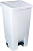 60623402 - Poubelle tri sélectif cuisine couvercle blanc 120 L 