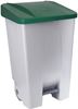 60623410 - Poubelle tri sélectif cuisine couvercle vert 80 L 