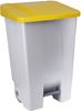 60623411 - Poubelle tri sélectif cuisine couvercle jaune 80 L 