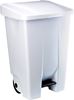60623412 - Poubelle tri selectif cuisine couvercle blanc 80 L 