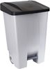 60623417 - Poubelle tri sélectif cuisine couvercle noir 80 L 