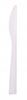 Couteau plastique reutilisable blanc