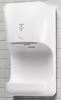 Seche mains electrique air pulsé horizontal blanc