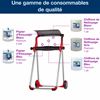 Dérouleur Tork bobine sur pied mobile rouge