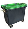 Conteneur poubelle 4 roues 660L vert