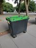 Conteneur poubelle 4 roues 660L vert