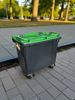 Conteneur poubelle 4 roues 660L vert