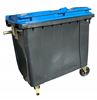 Conteneur poubelle 4 roues 660L bleu
