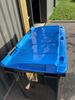 Conteneur poubelle 4 roues 660L bleu