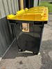 Conteneur poubelle 4 roues 660L jaune