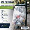 711064 - Sac poubelle 110 litres transparent renforce colis de 200