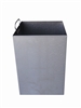 Poubelle murale inox 25L ouverture frontale