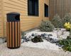 7996J - Poubelle bois exterieur 40 litres