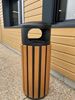 Poubelle bois exterieur 60 litres