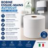 Bobine essuie mains papier distributeur autocut