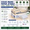 Essuie main papier jetable pliage Z nature recyclé colis 3000