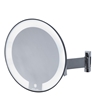 Miroir grossissant lumineux rond JVD cosmos chromé bras plat