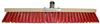 Balai exterieur fibre PVC rouge 60 cm douille métal