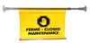 Drapeau de signalisation sur barre extensible
