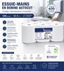 89343 - Bobine essuie mains blanc 120 m 2 plis distributeur automatique par 6