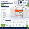 894040 - Essuie mains rouleau blanc 130 m autocut par 6
