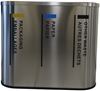 Poubelle tri sélectif inox 3 flux