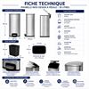 89910230 - Poubelle inox design 30L à pédale