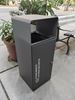Poubelle cube tri sélectif 67L noir