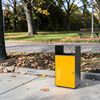 Poubelle cube tri sélectif 67L jaune