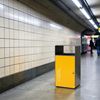 Poubelle cube tri sélectif 67L jaune