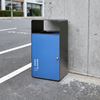 Poubelle cube tri sélectif 67L bleu