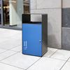 Poubelle cube tri sélectif 67L bleu