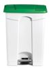 Poubelle cuisine HACCP 70 L verte a pedale