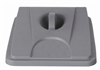 Couvercle gris collecteur tri sélectif JVD