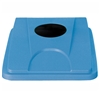 Couvercle bleu bouteille collecteur tri sélectif JVD