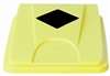 Couvercle jaune collecteur tri sélectif JVD