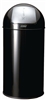 Poubelle 40L JVD noir avec trappe
