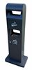 Cendrier borne corbeille 10L cendrier 1,7L
