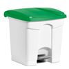Poubelle cuisine HACCP 30 L verte pedale
