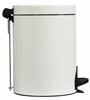 Poubelle à pédale Rossignol métal 5L sanelia blanc