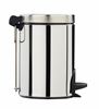 Poubelle à pédale Rossignol 3L inox sanelia