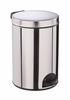 Poubelle à pédale métal 14L inox rossignol sanelia