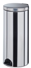 Poubelle à pédale Rossignol 30L inox Sanelia