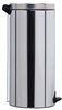 Poubelle à pédale Rossignol 30L inox Sanelia
