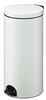 Poubelle à pédale métal 30L blanc Rossignol sanelia