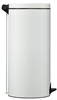 Poubelle à pédale métal 30L blanc Rossignol sanelia