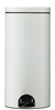 Poubelle à pédale métal 30L blanc Rossignol sanelia