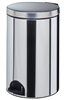 Poubelle à pédale métal 20L inox Rossignol sanelia